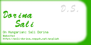 dorina sali business card